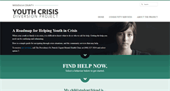 Desktop Screenshot of missoulayouthcrisis.org